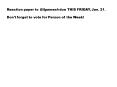 Reaction paper to Gilgamesh due THIS FRIDAY, Jan. 21.