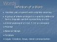 Definition of a Word: