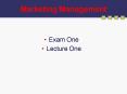 Marketing Management