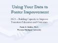 Using Your Data to Foster Improvement
