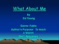 What About Me