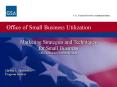 Marketing Strategies and Techniques for Small Business GSA Schedule Contract Holders