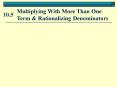 Multiplying With More Than One Term