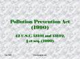 Pollution Prevention Act 1990