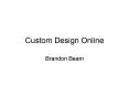 Custom Design Online