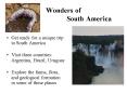 Wonders of South America
