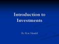 Introduction to Investments