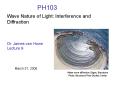 Wave Nature of Light: Interference and Diffraction