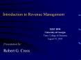 Introduction to Revenue Management