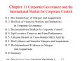 Chapter 11 Corporate Governance and the International Market for Corporate Control