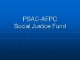 PSACAFPC Social Justice Fund