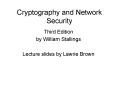 Cryptography and Network Security