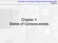 Chapter 5 States of Consciousness