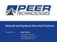 Network and Systems Security Practices