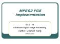 MPEG2 FGS Implementation