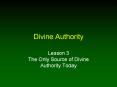 Divine Authority
