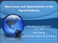 New Issues and Opportunities in the Payroll Industry