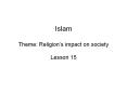 Islam Theme: Religion