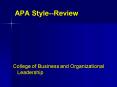 APA StyleReview