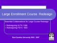 Large Enrollment Course Redesign