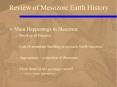Review of Mesozoic Earth History