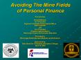 Avoiding The Mine Fields of Personal Finance