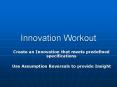 Innovation Workout
