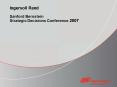 Ingersoll Rand Sanford Bernstein Strategic Decisions Conference 2007