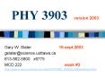 PHY 3903version 2003