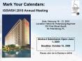 Mark Your Calendars: ISSWSH 2009 Annual Fall Course