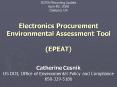 Electronics Procurement Environmental Assessment Tool EPEAT