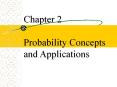 Chapter 2 Probability Concepts and Applications