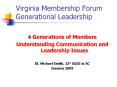 Virginia Membership Forum Generational Leadership