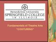 Fundamentals of Theatre Arts