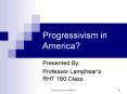 Professor Lamphears RHT 160 Class