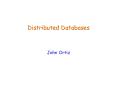 Distributed Databases