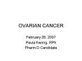 OVARIAN CANCER
