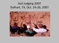 Soil Judging 2007 Dalhart, TX, Oct. 2426, 2007