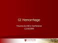GI Hemorrhage