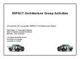 IMPACT Architecture Group Activities