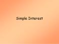 Simple Interest