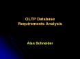 OLTP Database Requirements Analysis