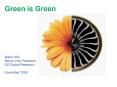 Green is Green