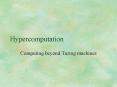 Hypercomputation