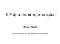 HIV dynamics in sequence space