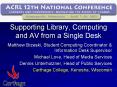 Supporting Library, Computing and AV from a Single Desk