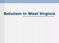 Botulism in West Virginia