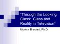 Through the Looking Glass: Class and Reality in Television