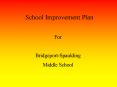 School Improvement Plan
