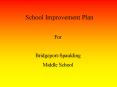 School Improvement Plan